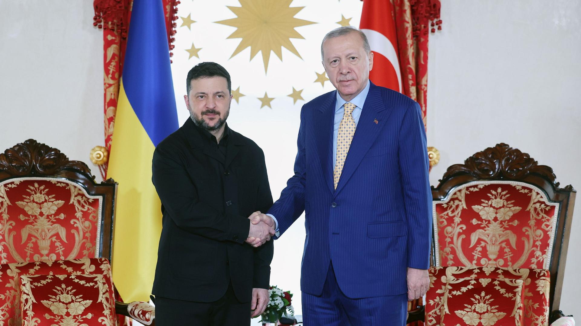 Wolodmyr Selenskyj und Recep Tayyip Erdoğan. | Turkish Presidency/Turkish Presi