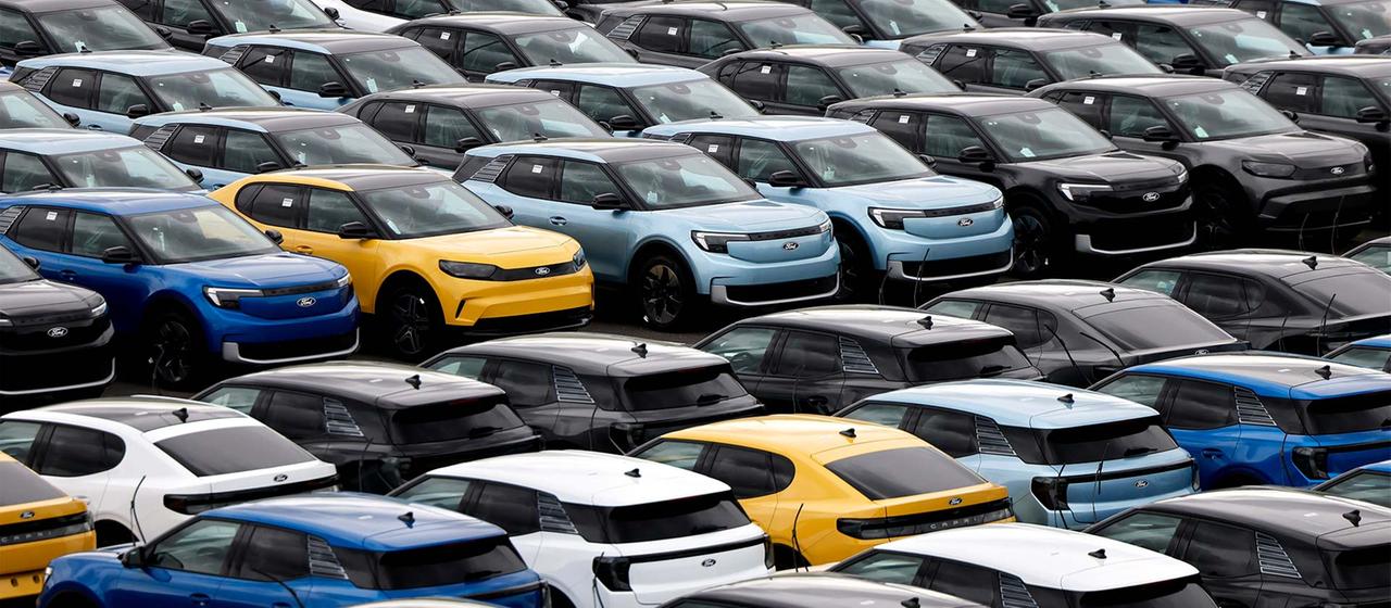 Neuwagen des Automobilherstellers Ford.