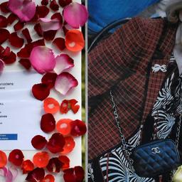Blumen und ein Foto der ermordeten Mireille Knoll in Paris