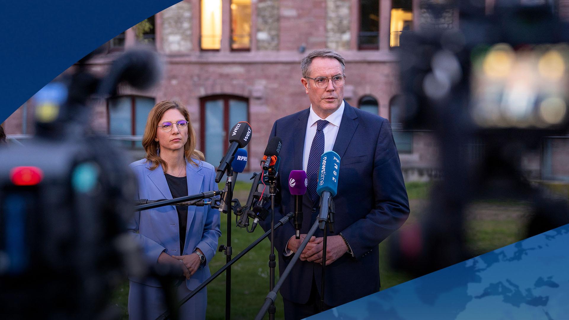 BÃ¤tzing-LichtenthÃ¤ler, Landes-Chefin SPD und Schweitzer, MinisterprÃ¤sident | dpa