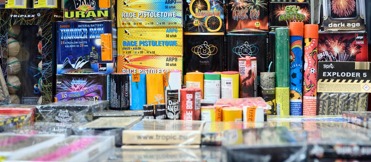Verkauf illegaler Feuerwerkskörper in Polen (Archivbild)