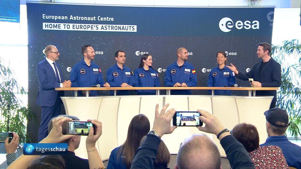 Europäische Raumfahrtagentur ESA stellt angehende Astronauten vor