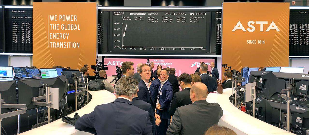 Asta Energy Solutions Börsengang an der Frankfurter Börse.