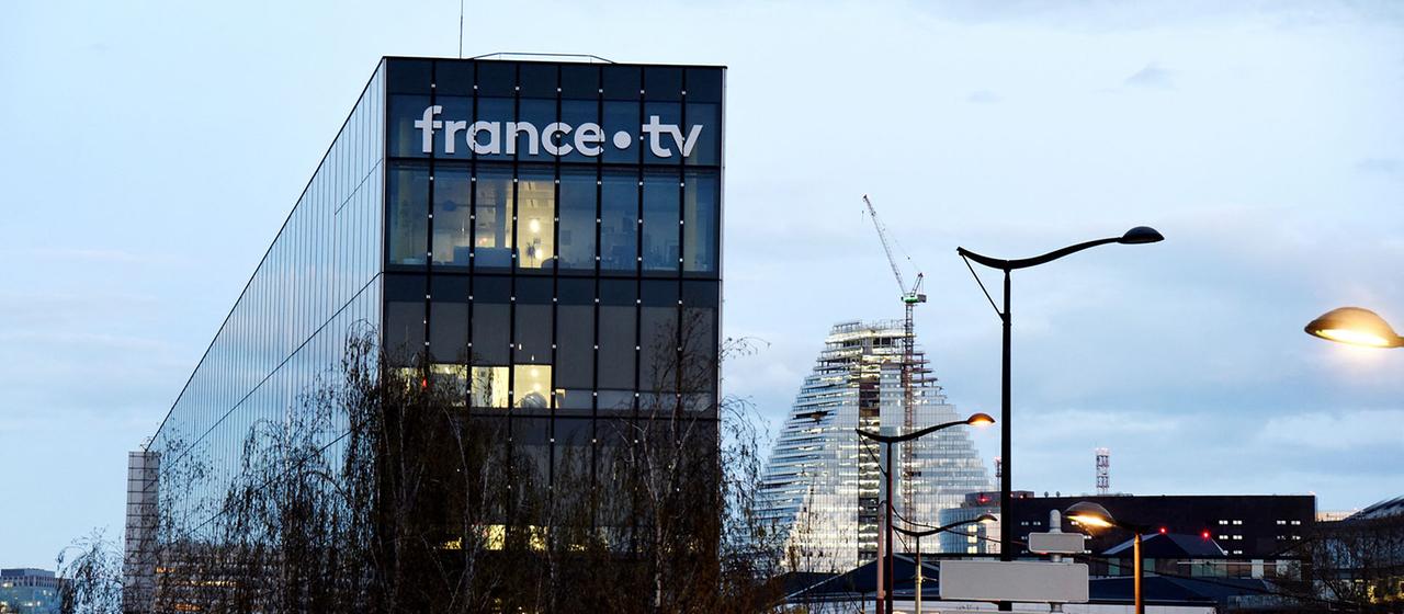 Hauptsitz von "France TV" in Paris, Frankreich.