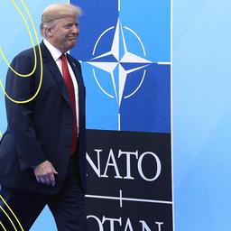 US-Präsident Donald J. Trump im NATO-Hauptquartier am 11. Juli 2018 in Brüssel, Belgien.