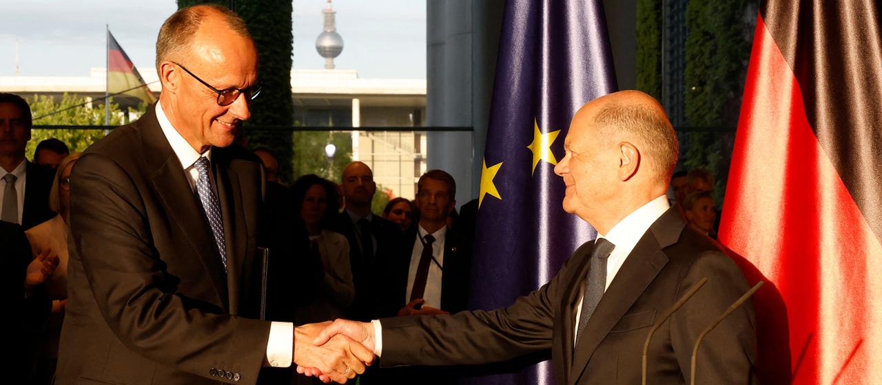 Friedrich Merz und Olaf Scholz