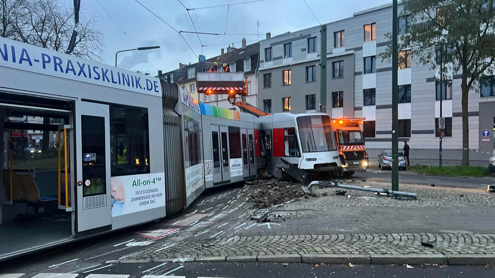 Unfall von einer Straßenbahn in Düsseldorf  | Peter Wirth/ WDR