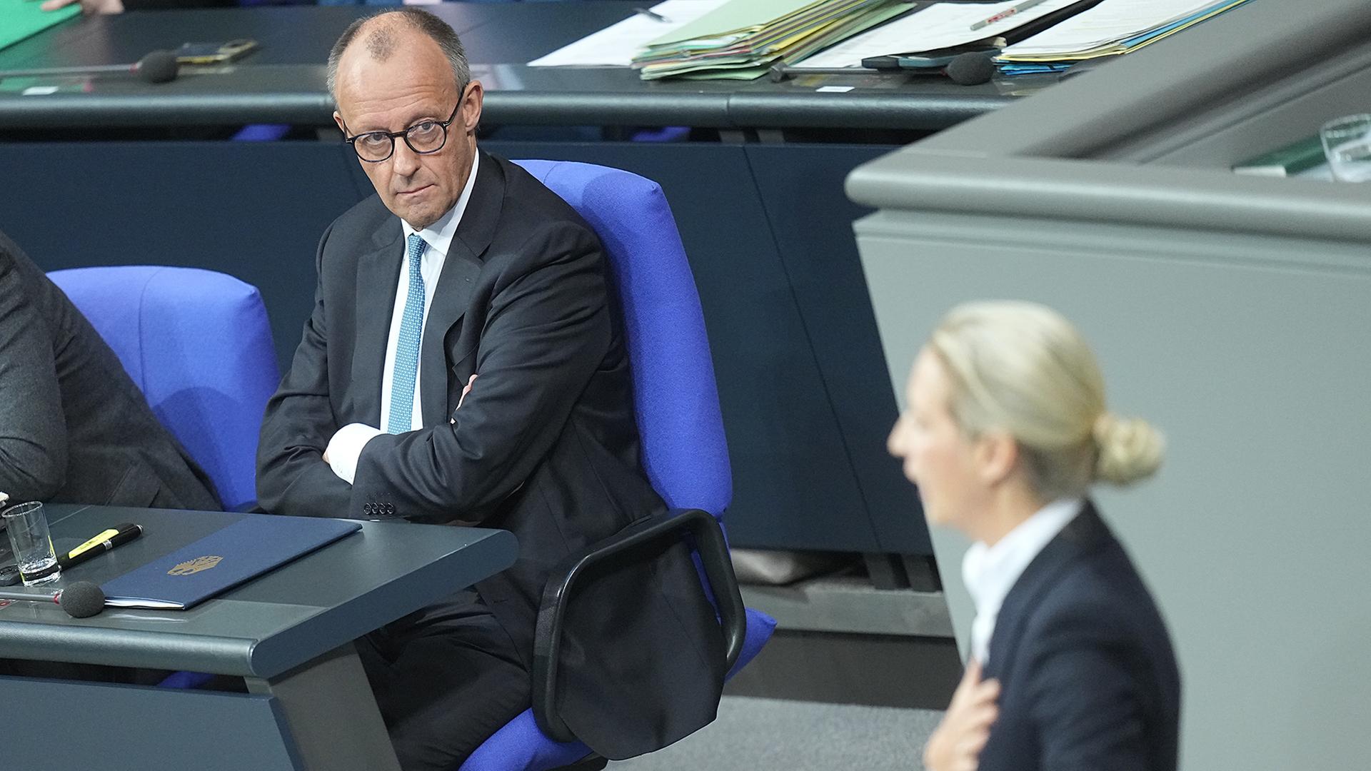 Friedrich Merz und Alice Weidel | dpa