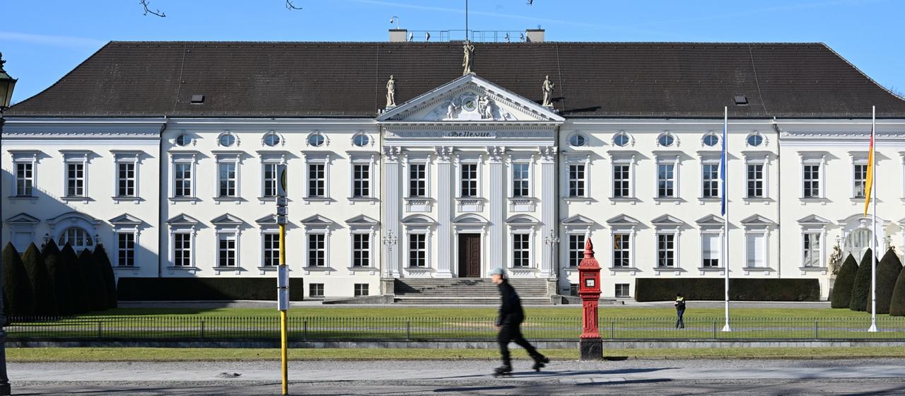 Das Schloss Bellevue in Berlin 