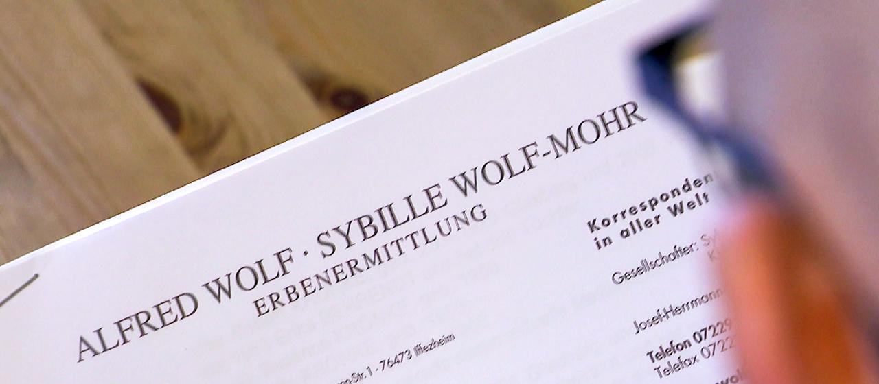 Ein Briefkopf der Erbenermittlung