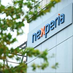 Das Nexperia-Logo an einem Firmengebäude