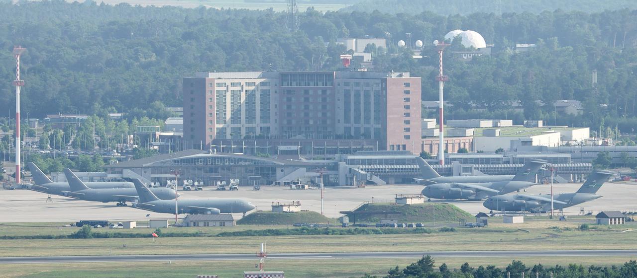 Der US-Luftwaffenstützpunkt Ramstein in Landstuhl, Deutschland. | EPA Der US-Luftwaffenstützpunkt Ramstein in Landstuhl, Deutschland.