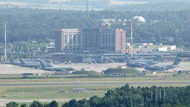 Die US-Luftwaffenbasis Ramstein in Landstuhl, Deutschland.