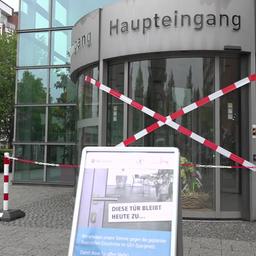 Zu sehen ist der Klinikprotest am St Franziskus Hospital Münster