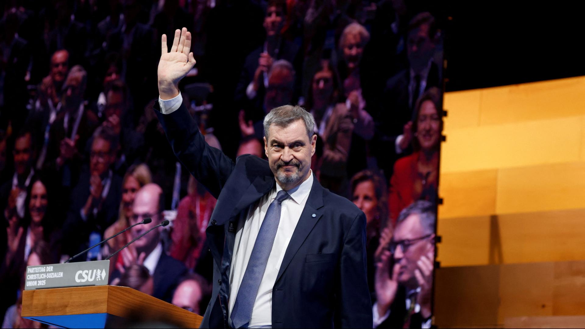 Söder als CSU-Parteichef wiedergewählt Söder als CSU-Parteichef wiedergewählt