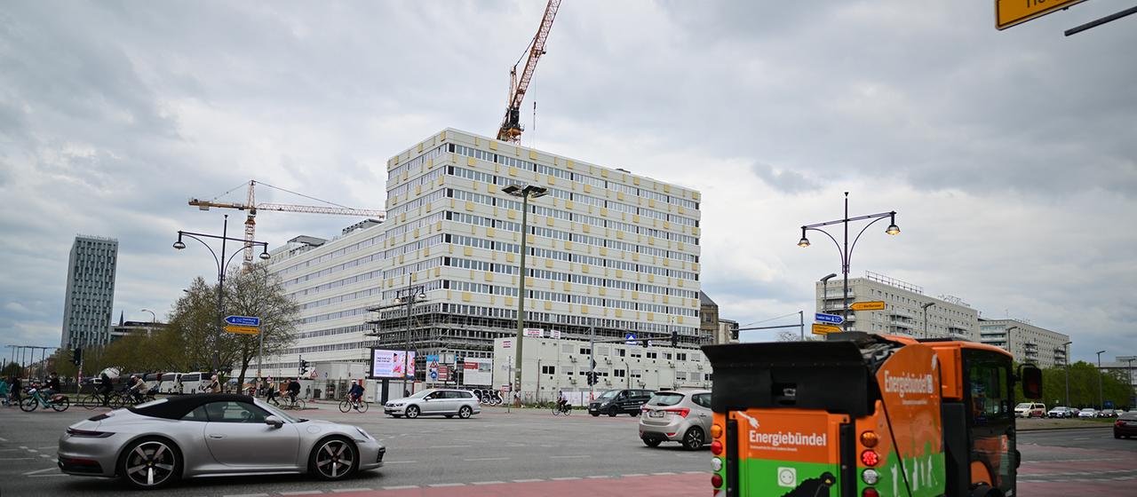 Blick auf das Haus der Statistik in Berlin.