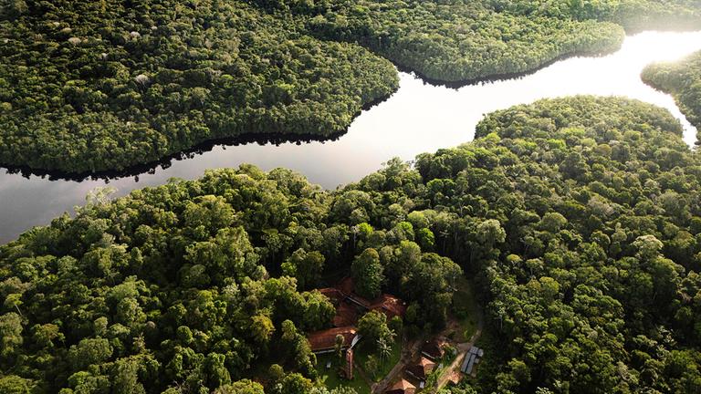 Der Curua-Fluss durchquert den Caxiuana National Forest im brasilianischen Bundesstaat Para.