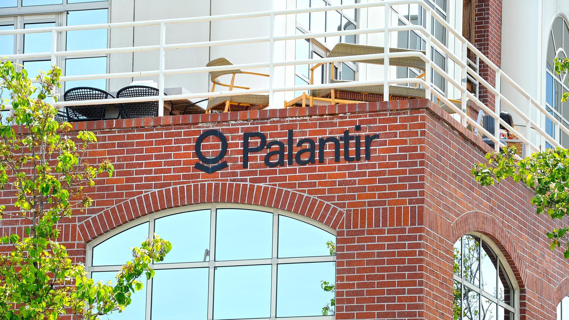Palantir Zentrale in Palo Alto, USA. | picture alliance/dpa
