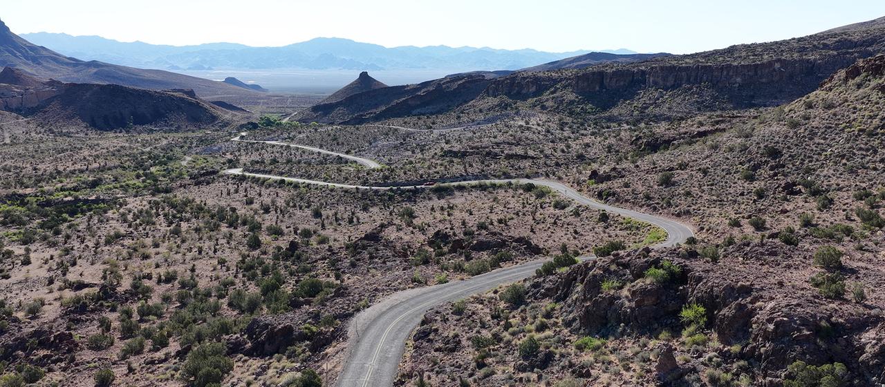 Ein Abschnitt der Route 66 in den USA.