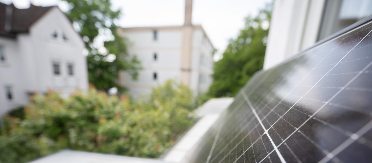 Solaranlage auf einem Hausdach