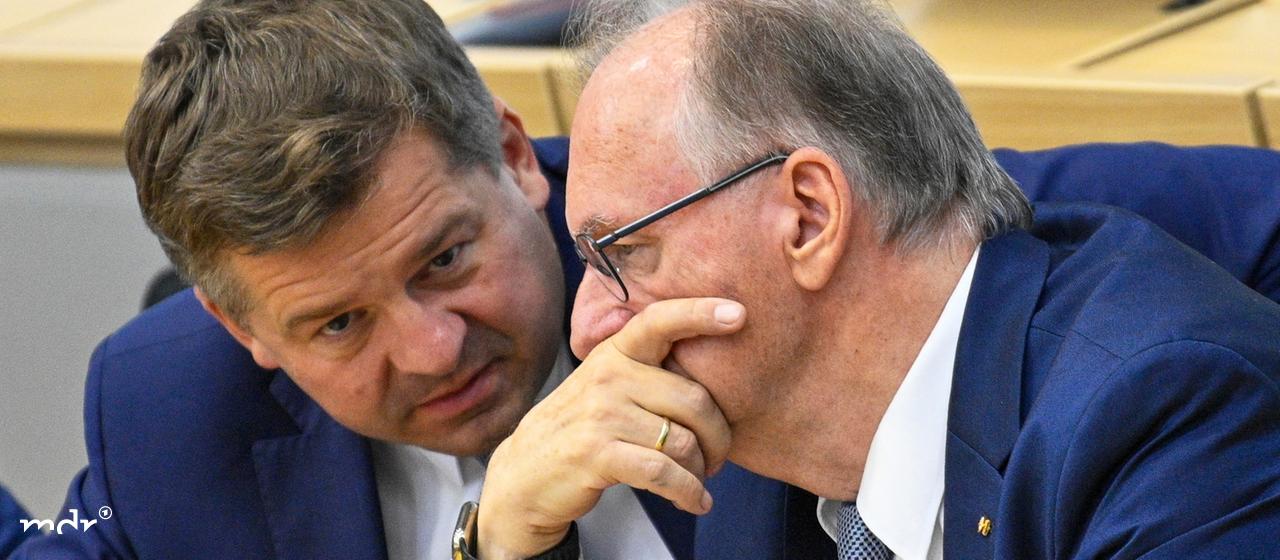 Sven Schulz und Reiner Haseloff  (Archivbild)