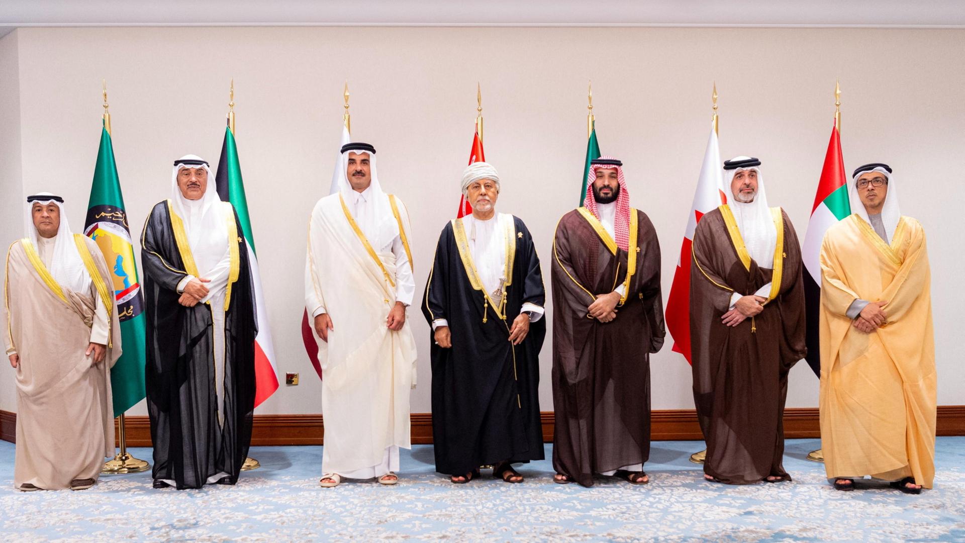 Vertreter arabischer Staaten in Doha. | via REUTERS