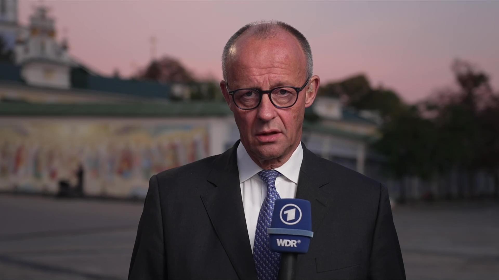 Merz im Interview aus Kiew: "Es geht hier um die Stabilität Europas"