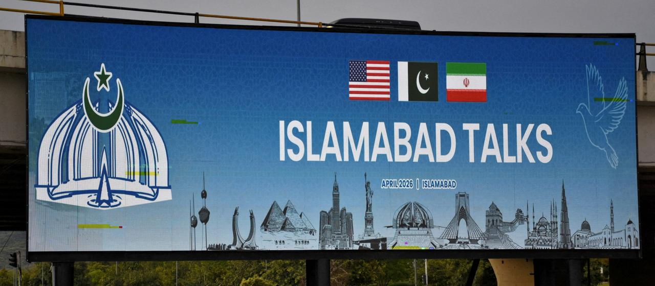 A poster for the peace talks