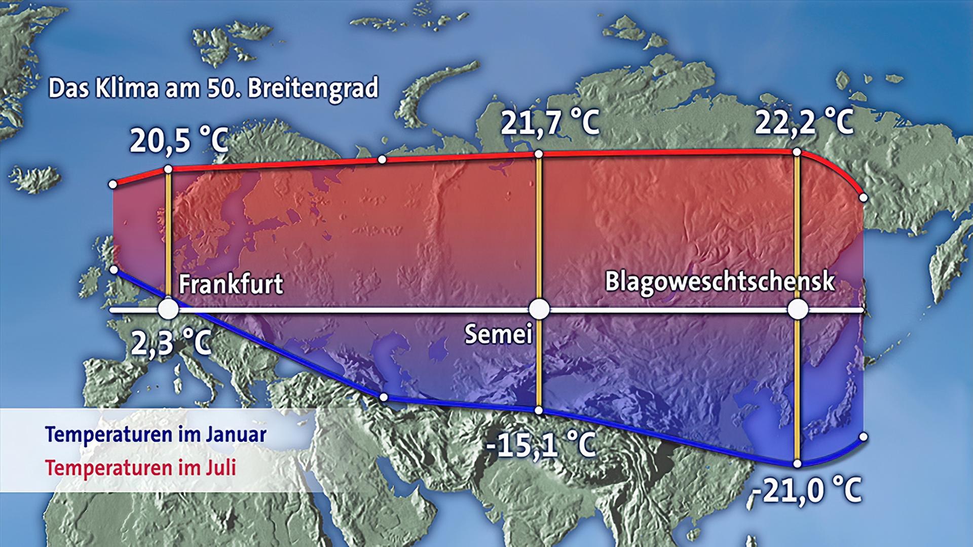 Das Klima am 50. Breitengrad | hr