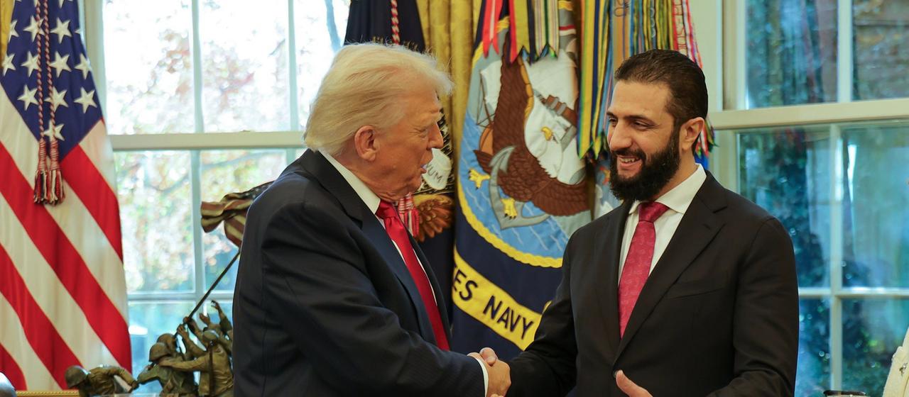 US-Präsident Trump und Syriens Übergangspräsident al-Scharaa