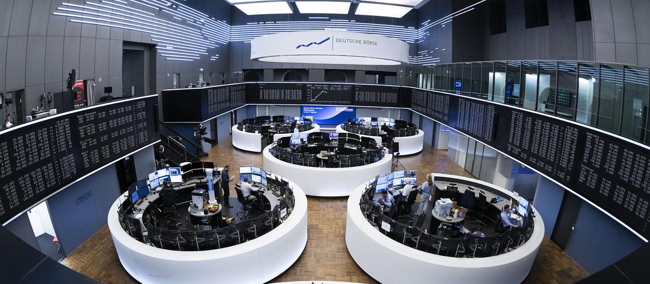 Das Börsenparkett in Frankfurt am Main 