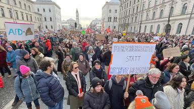 Demo gegen Rechtsextremismus in München