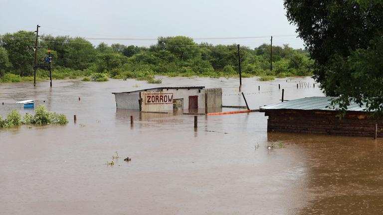 Überschwemmung in Südafrika