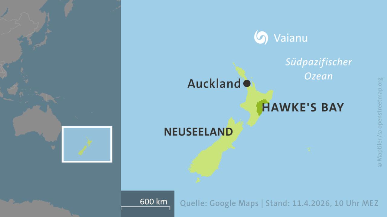 Neuseeland bereitet sich mit Evakuierungen auf Zyklon “Vaianu” vor