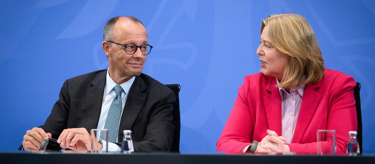 Friedrich Merz  und Bärbel Bas