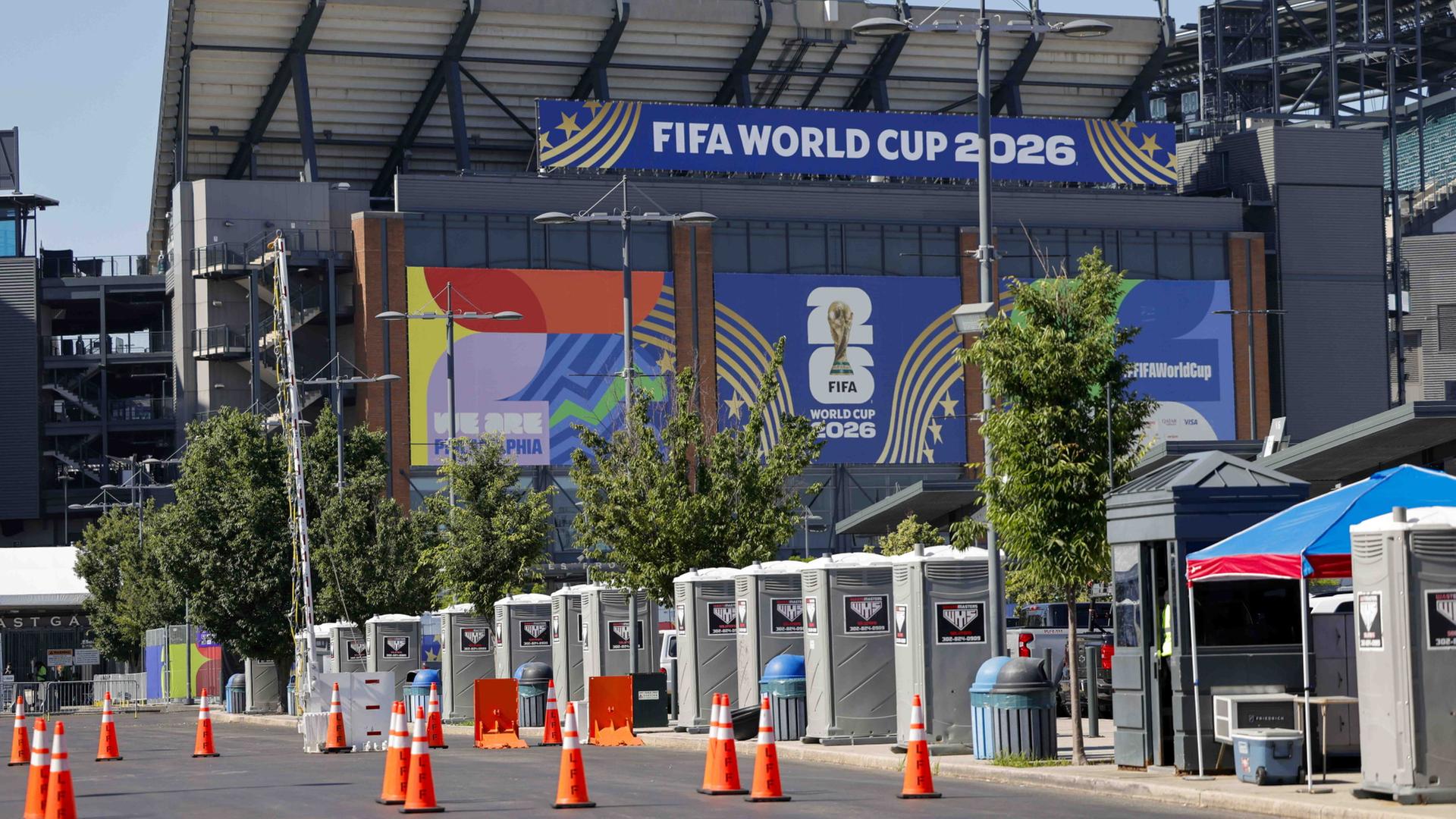 Blick auf das Stadion in Philadelphia. | EPA