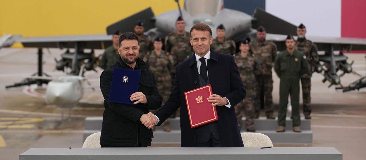 Wolodymyr Selenskyj und Emanuel Macron