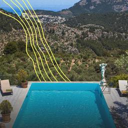 Deia: Garten und Pool des Finca Hotels Ca's Xorc, Mallorca