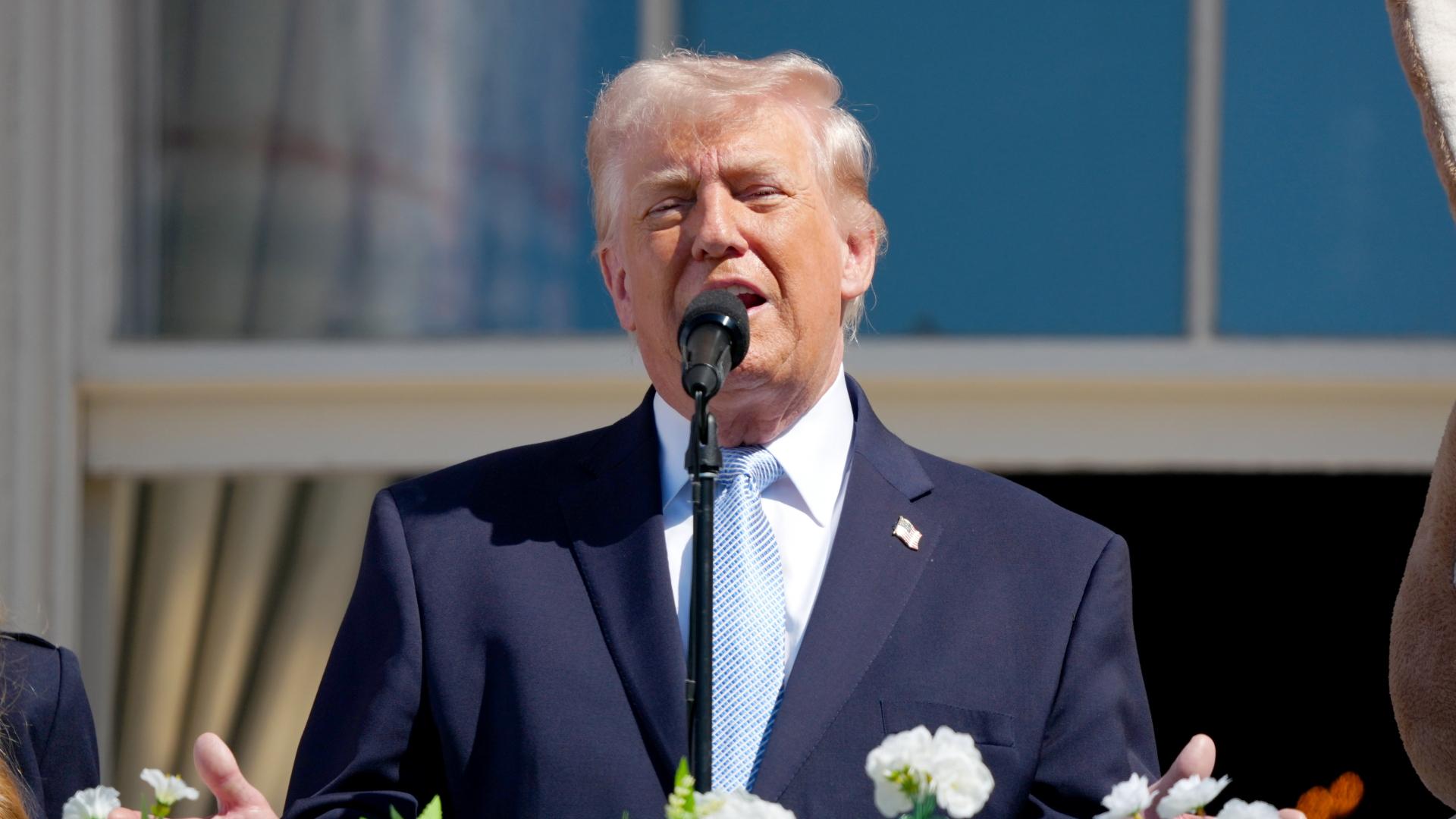 Donald Trump bei einer Osterveranstaltung im Weißen Haus | EPA