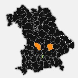 Wahlkreiskarte Bayern