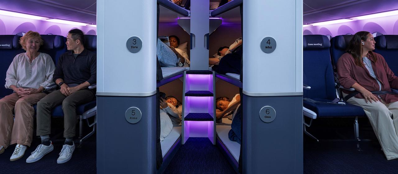 Airline führt Etagenbetten für Economy-Gäste ein