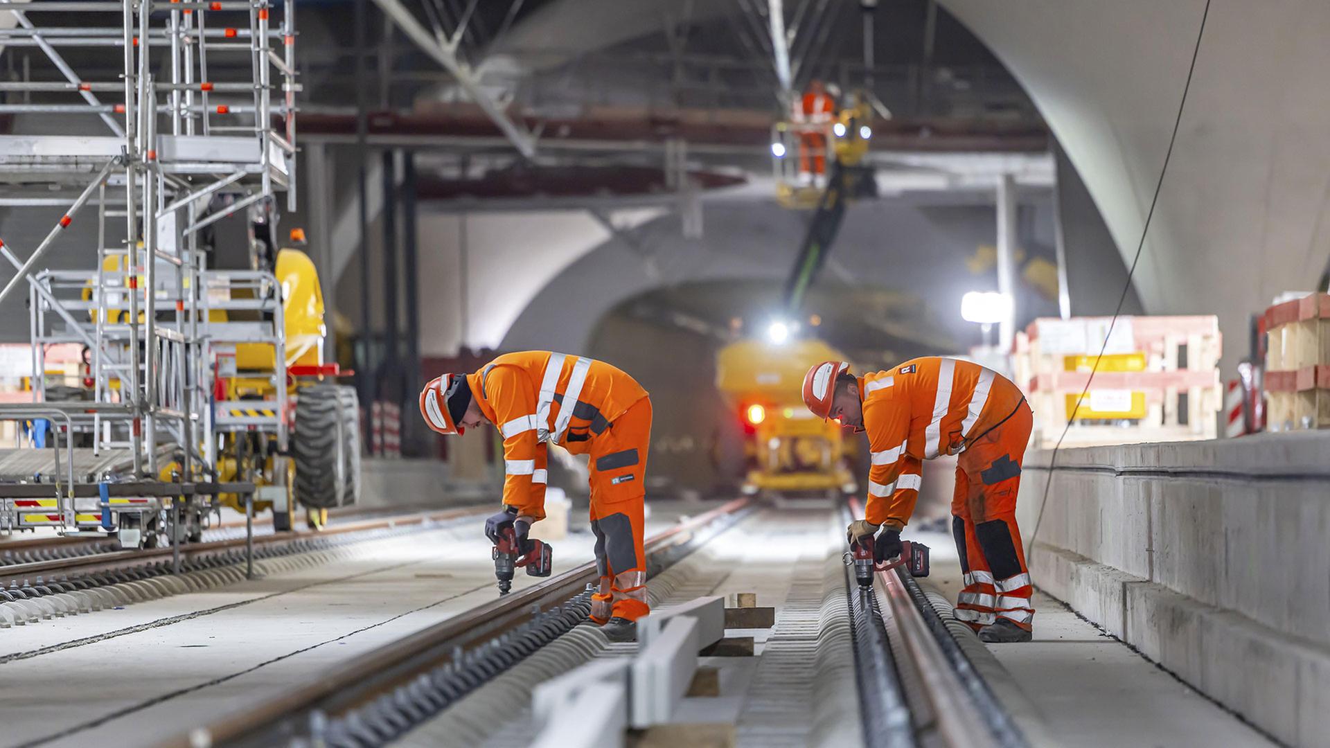 Baustelle von Stuttgart 21 | picture alliance / imageBROKER