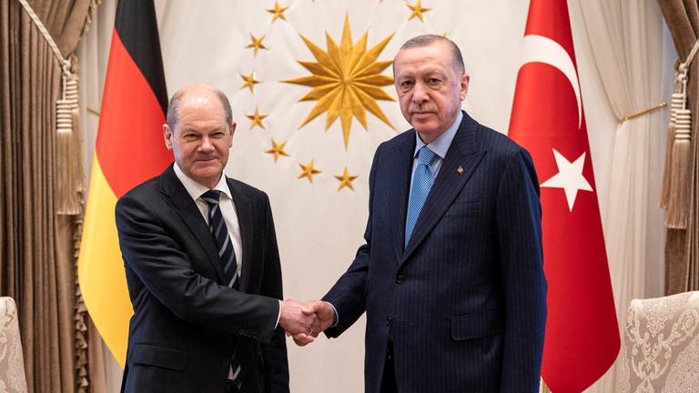 Olaf Scholz und Recep Tayyip Erdogan (Archivbild vom 14. März 2022)