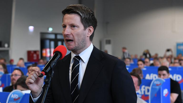Martin Vincentz, AfD, beim parteitag in Marl