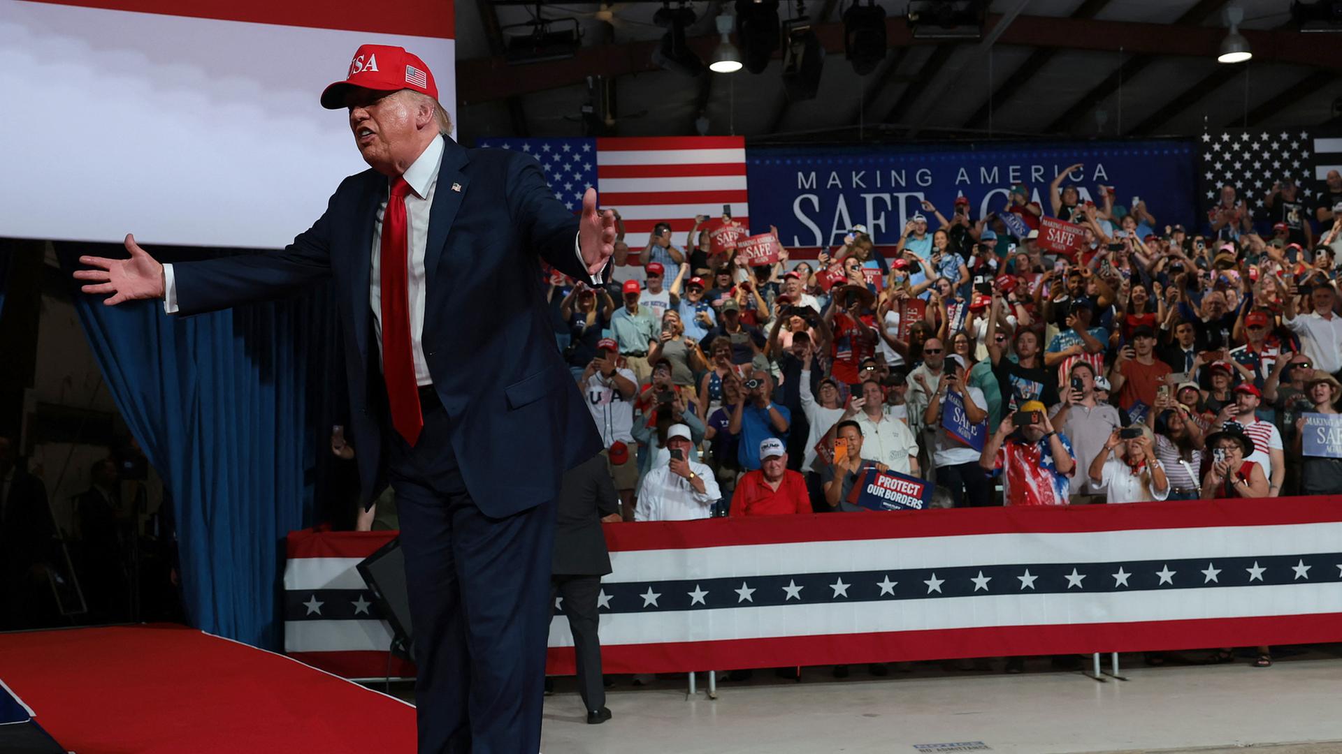 Donald Trump beim Wahlkampf in den USA | Getty Images via AFP