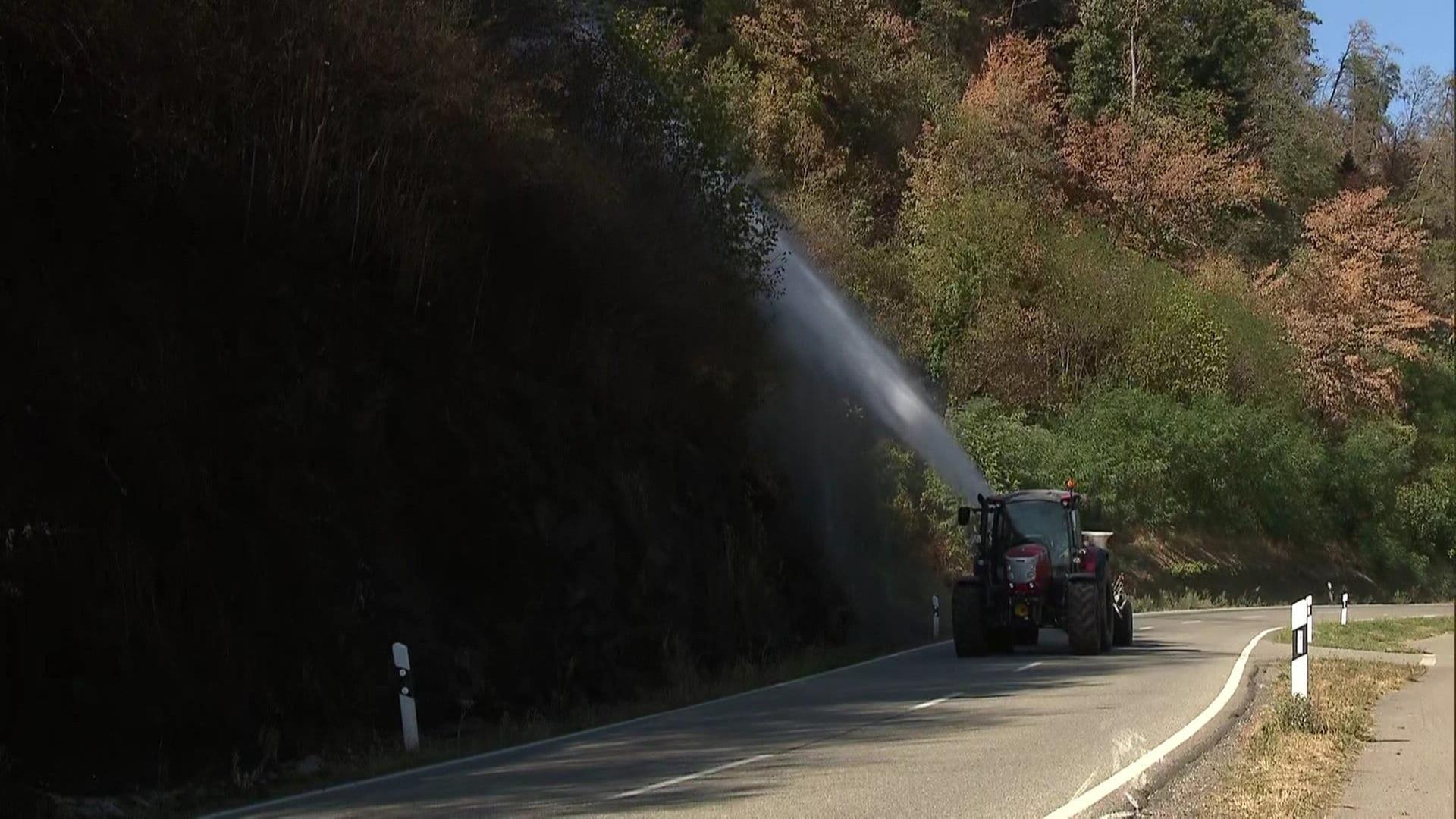 Wie Landwirte mithalfen, den Waldbrand bei Zell am Harmersbach zu löschen