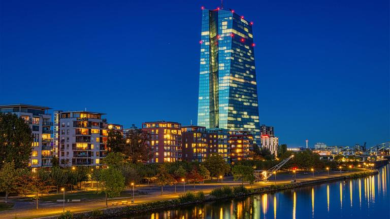 Hauptsitz der Europäischen Zentralbank (EZB) in Frankfurt.