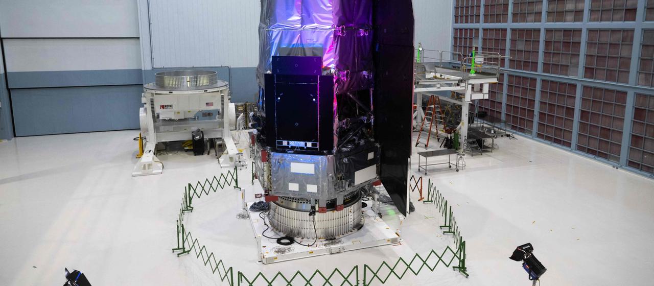 The Roman Telescope at the launch in Greenbelt, Maryland