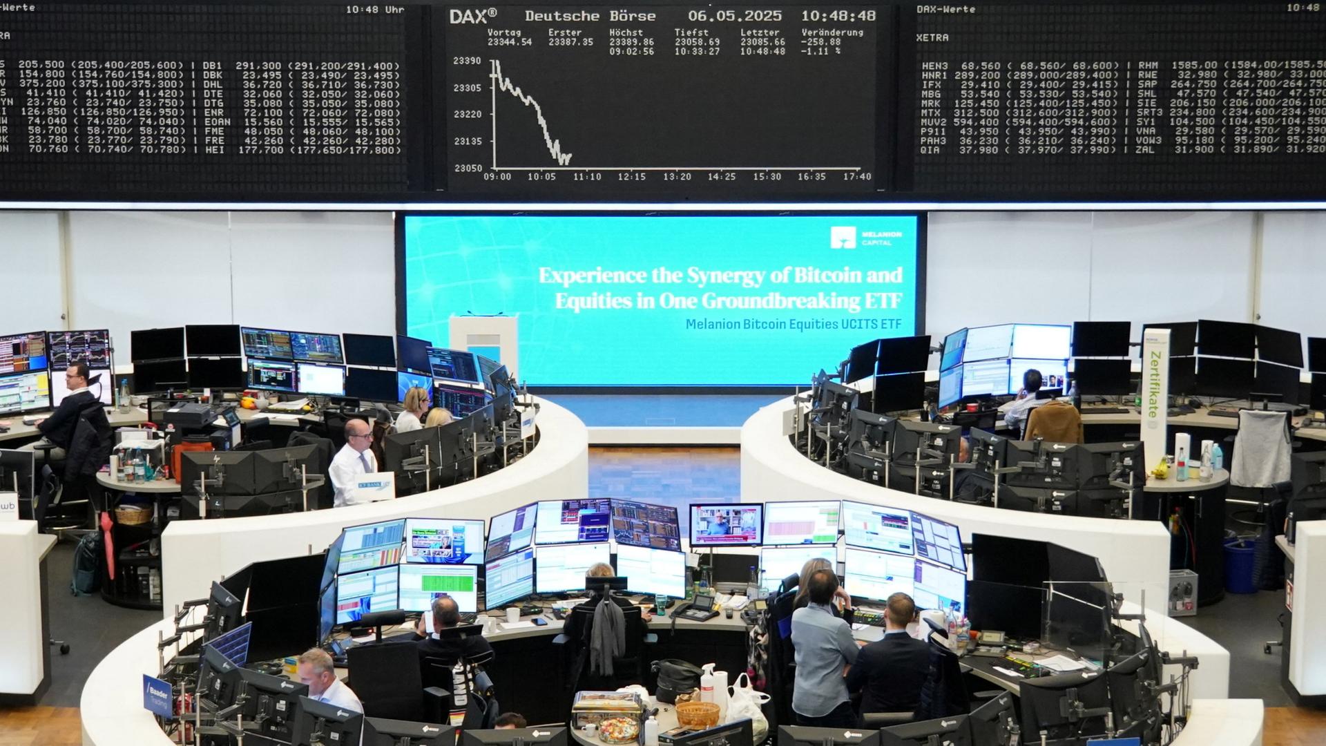 Blick in die Frankfurter Börse | REUTERS