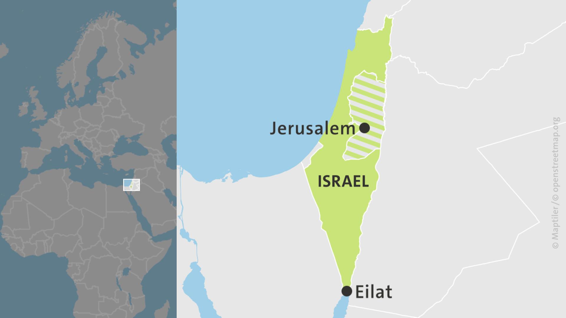 Karte: Eilat, Israel | ARD-aktuell